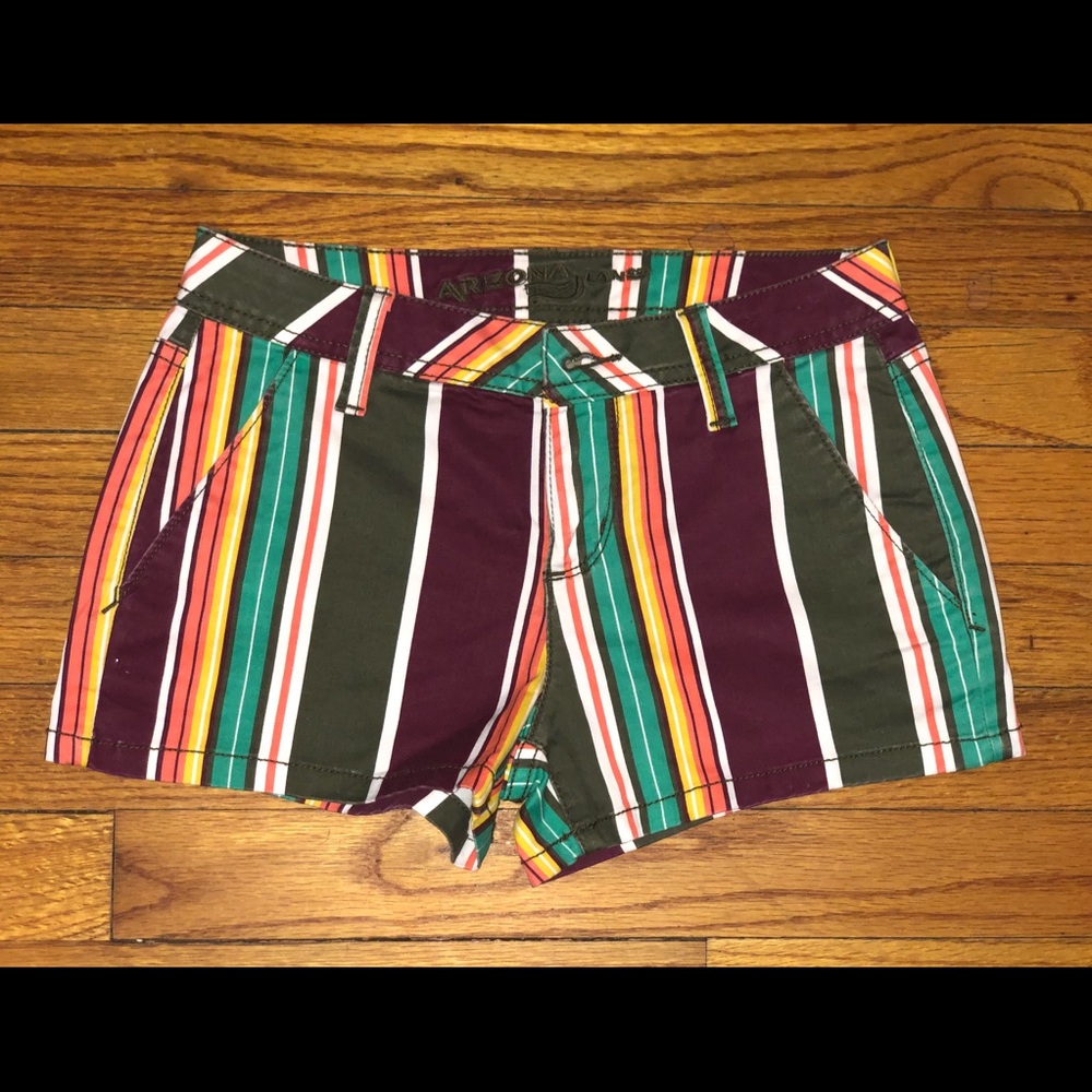 Arizona Jeans Striped Shorts Size 1